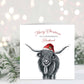Merry Christmas to a Wonderful Husband Highland Cow