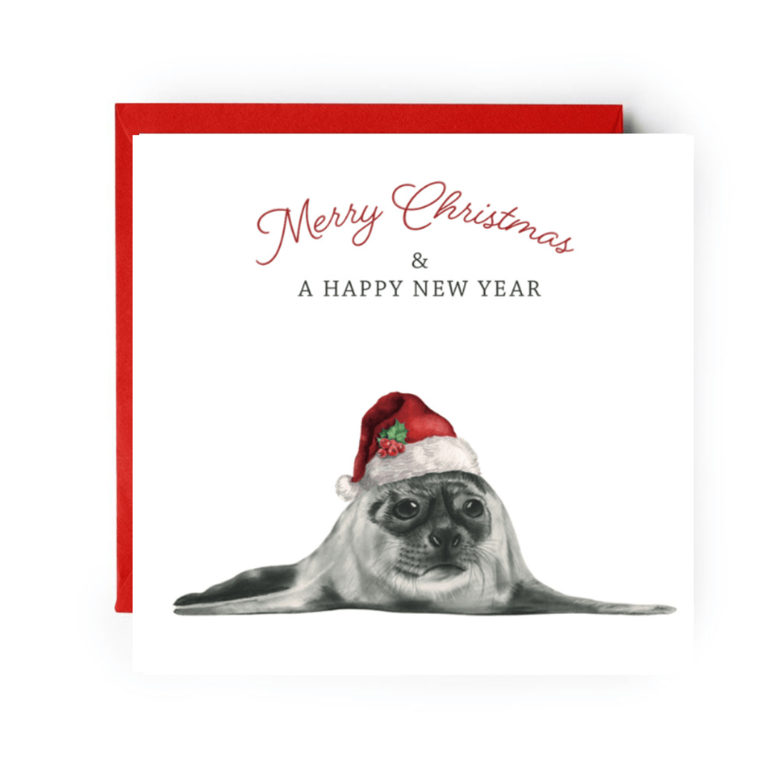 Merry Christmas Seal Greeting Card