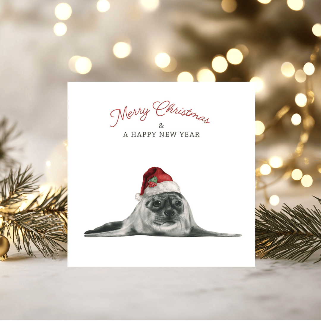 Merry Christmas Seal Greeting Card