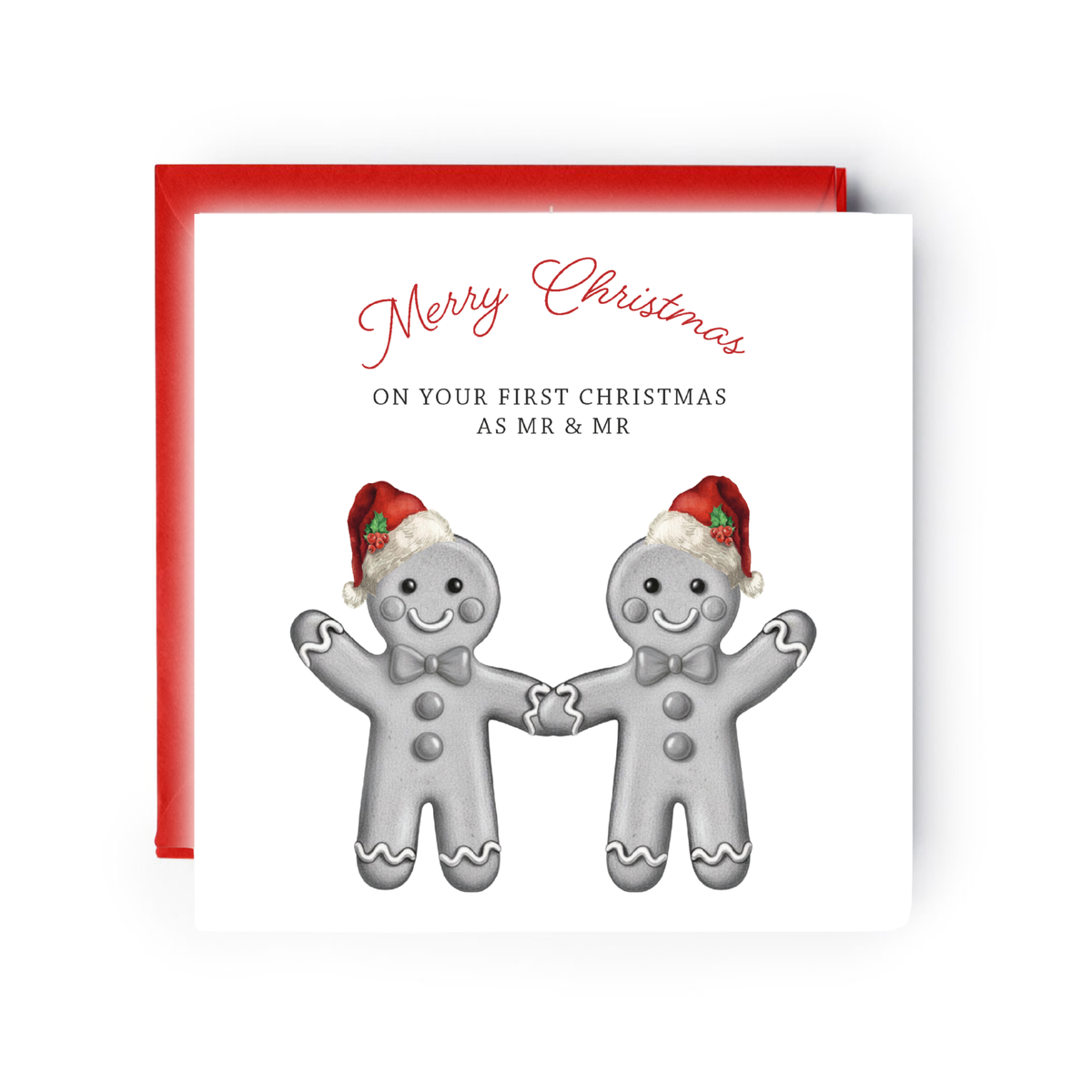 Mr and Mr Gingerbread Christmas Card