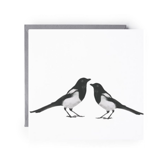 Dara and Magpie Friend Greeting Card