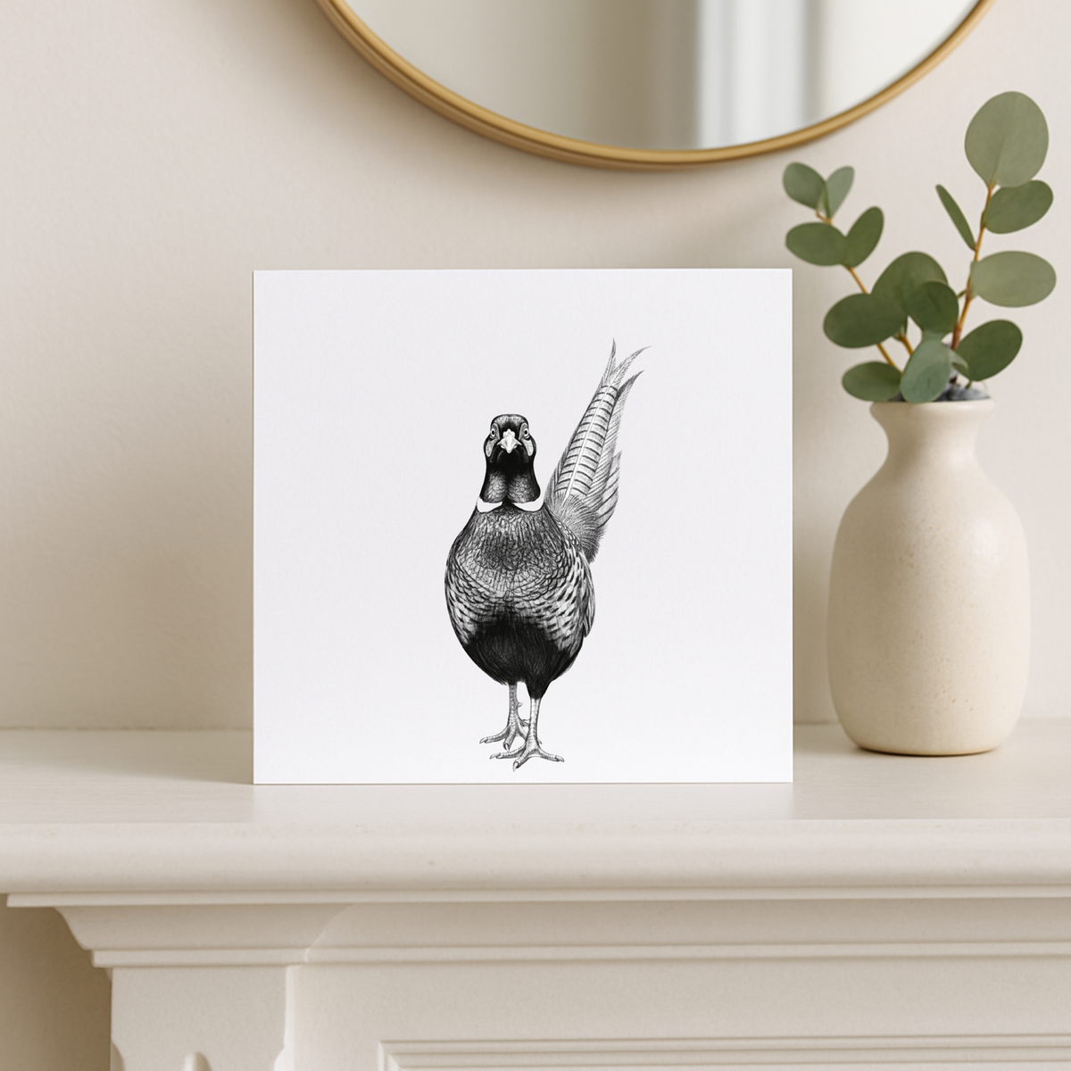 Han the Pheasant Greeting Card