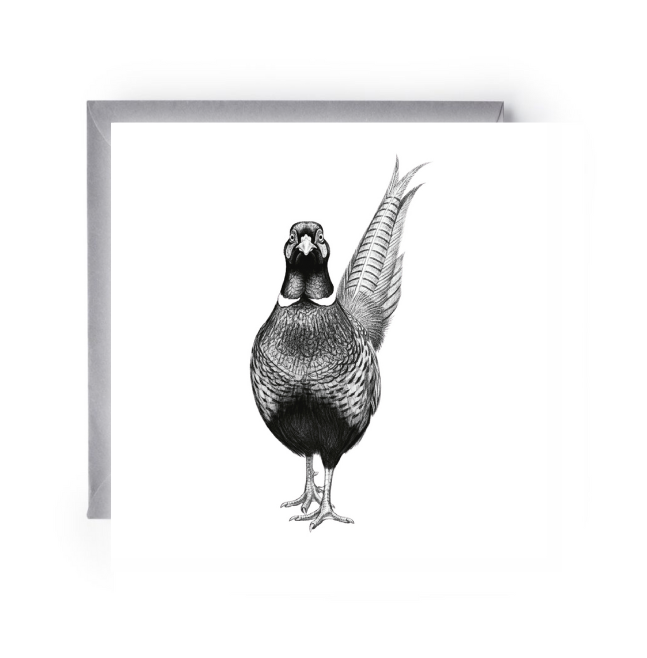 Han the Pheasant Greeting Card