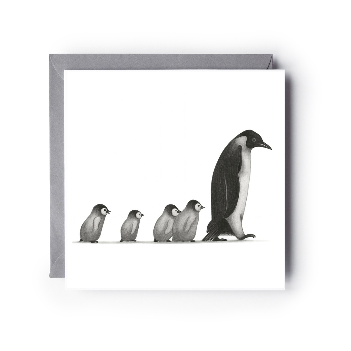 Penguin Walk Greeting Card