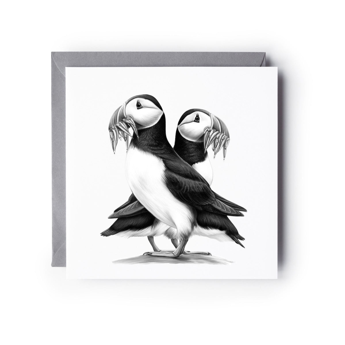 Puffin Tea Time Greeting Card