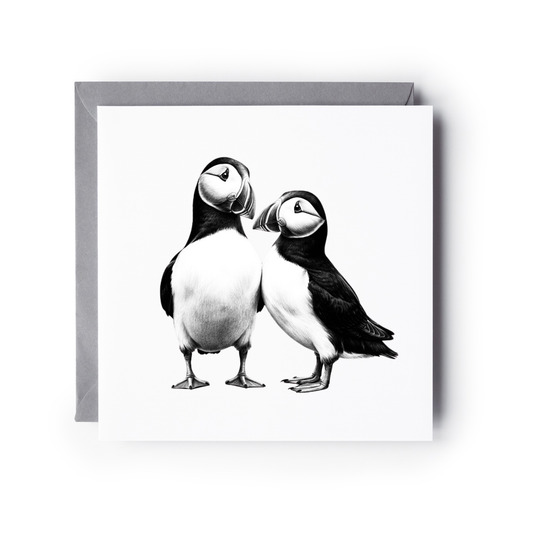 Puffin Love Greeting Card