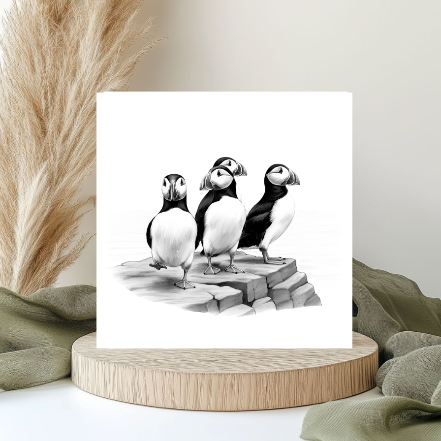 Puffin Rock – Coastal Greeting Card