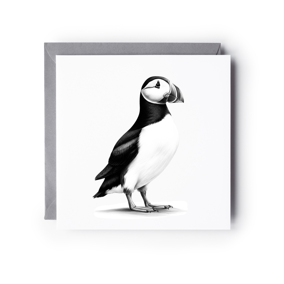 Single Puffin Greeting Card