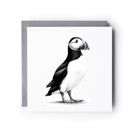 Single Puffin Greeting Card