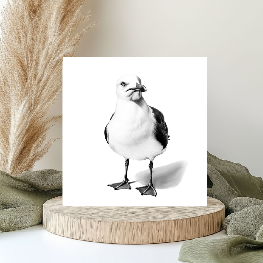 Seagull Greeting Card
