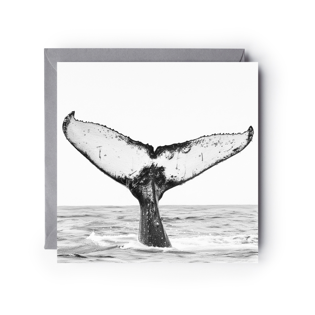 Whale Tail Sealife Greeting Card