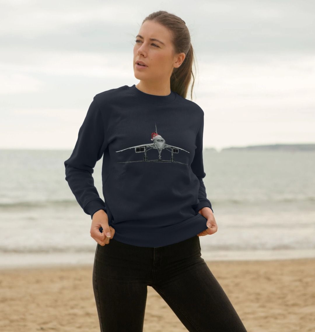 Women's Crew Neck Festive Concorde Sweater Certified Organic Cotton