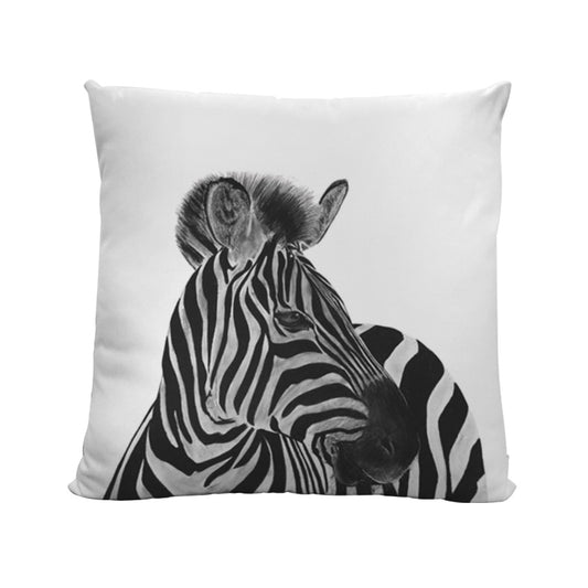Faux Suede Zebra Cushion From Libra Fine Arts