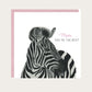 A hand-drawn "Mum, You're the Best" zebra card, paired with a pink envelope. The charming zebra design makes it a perfect card to show love and appreciation for your mum. Printed on high-quality cardstock with a blank interior, this card is ready for your heartfelt message. Ideal for Mother’s Day, birthdays, or any occasion to celebrate the wonderful mum in your life.







