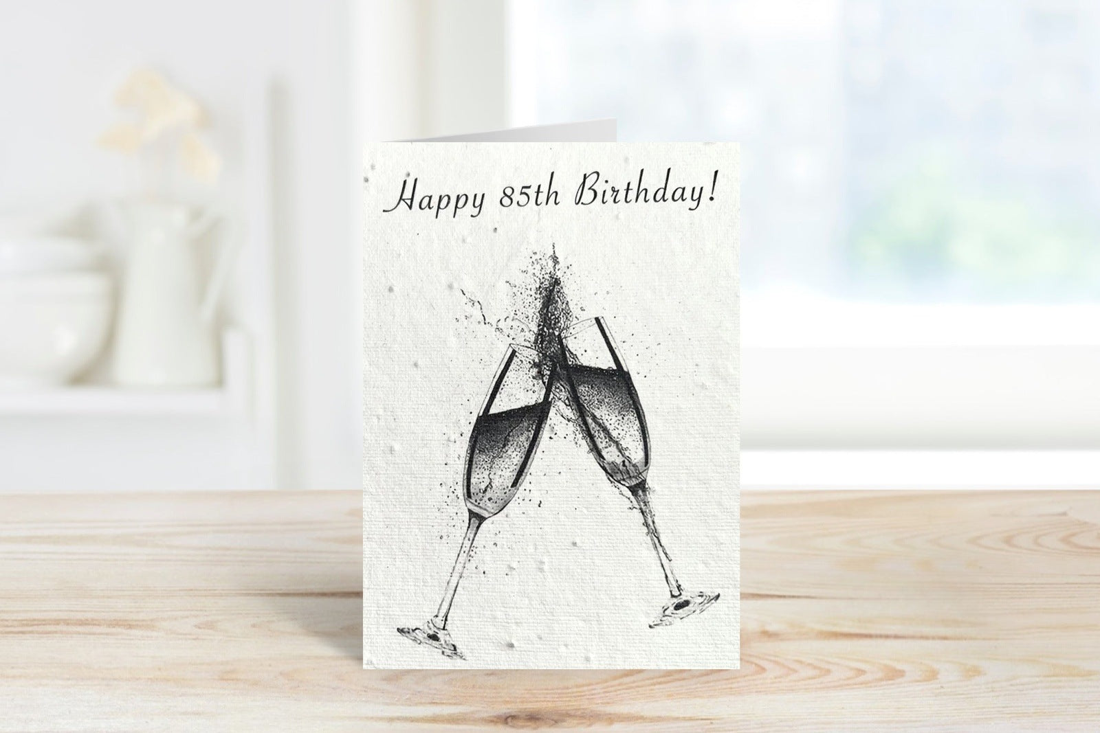 Happy 85th Birthday Plantable Seeded Eco Greeting Card