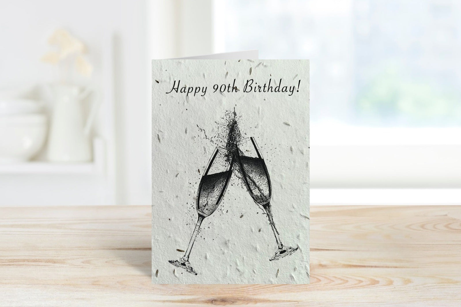 Happy 90th Birthday Plantable Seeded Eco Greeting Card