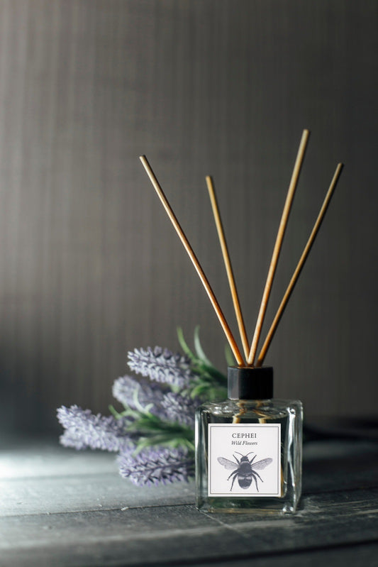 Cephei the Bee Luxury Wildflower Natural Reed Diffuser