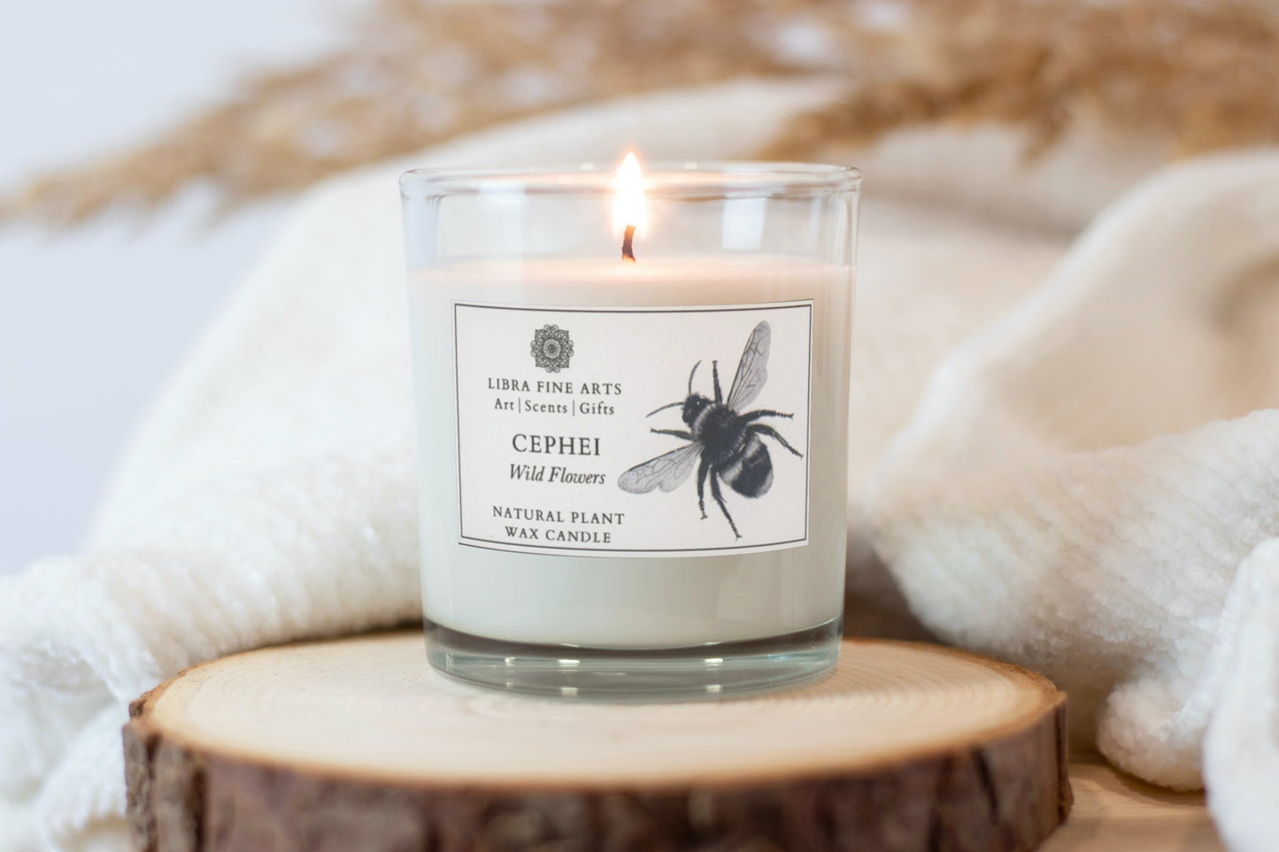 Bee Luxury Wildflower Candle From Libra Fine Arts 