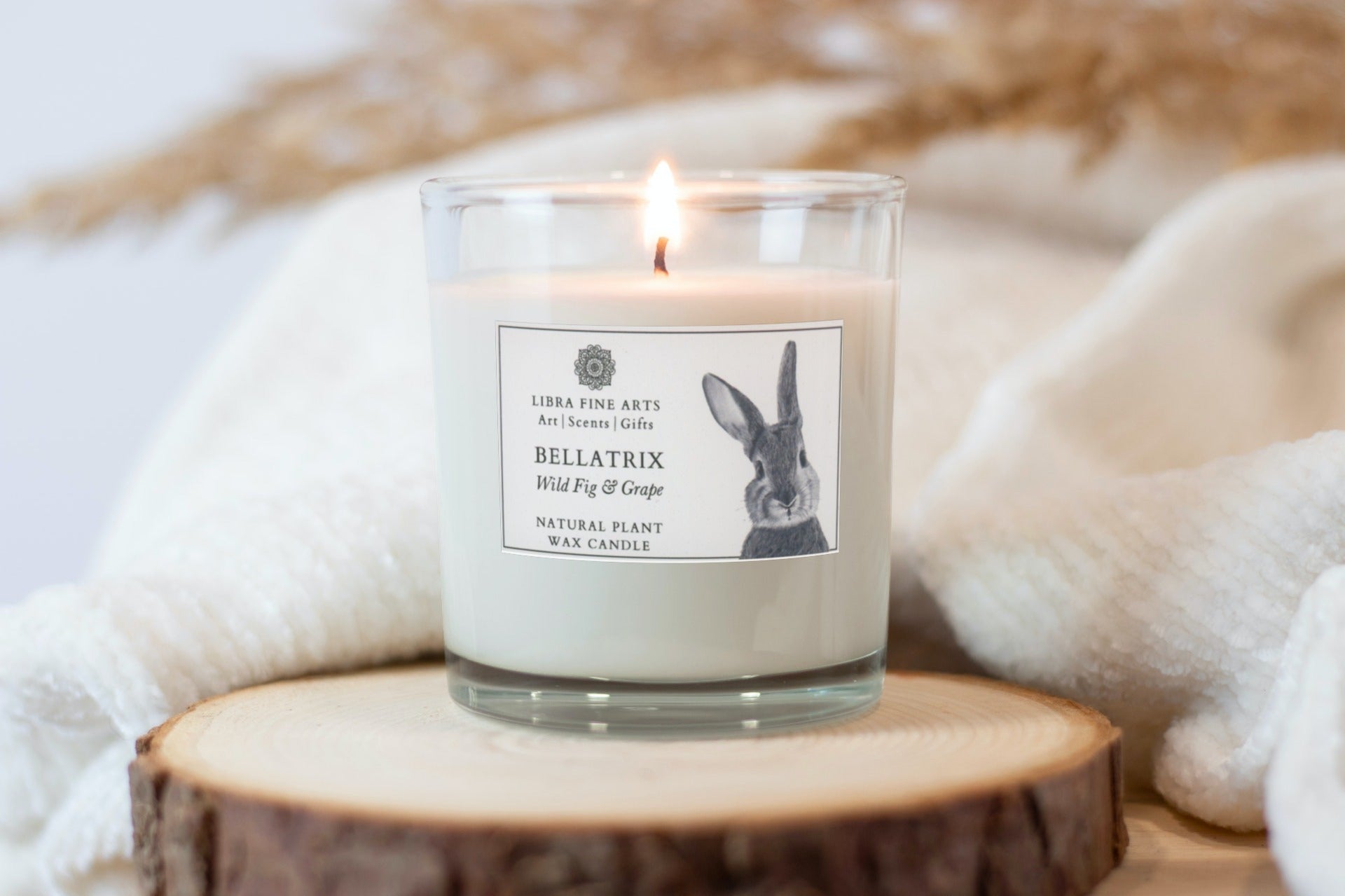 Bunny Luxury Wild Fig and Grape Candle From Libra Fine Arts 