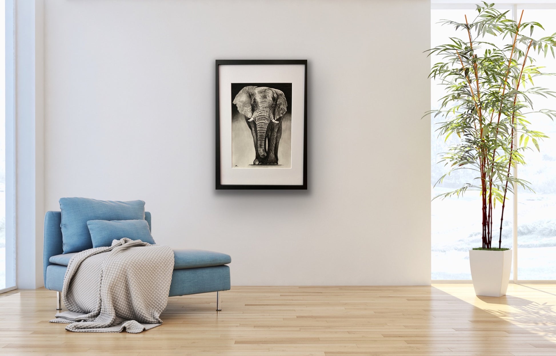 The Majestic Elephant Framed Print - Libra Fine Arts – LIBRA FINE ARTS