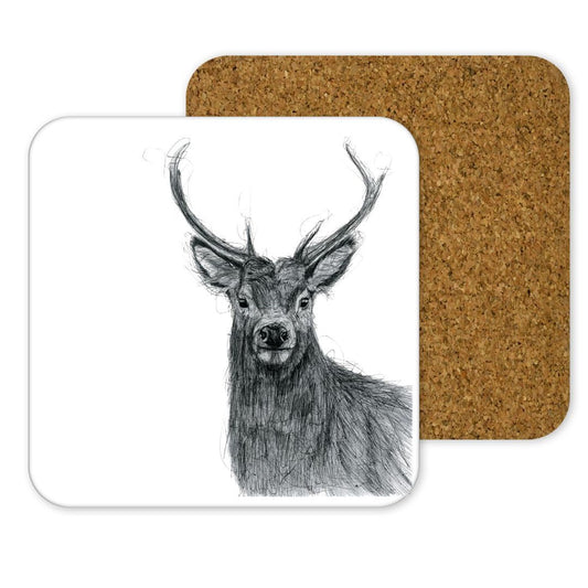 Stag Drinks Coaster From Libra Fine Arts 