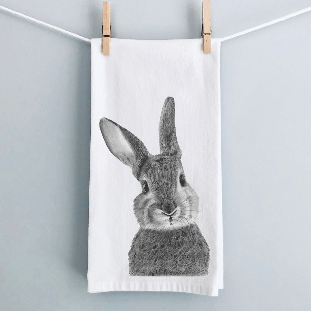 Bunny Premium Tea Towel From Libra Fine Arts 