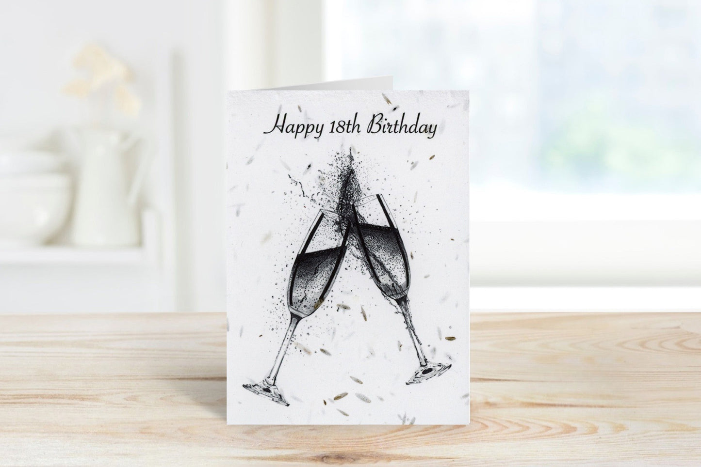 Happy 18th Birthday Plantable Seeded Eco Greeting Card