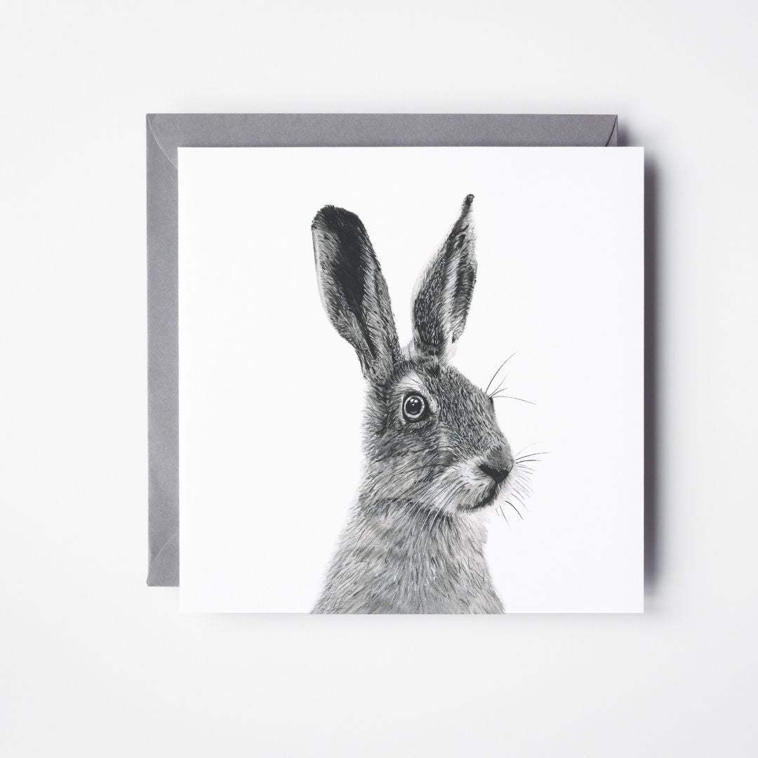 Floras the Hare Greeting Card