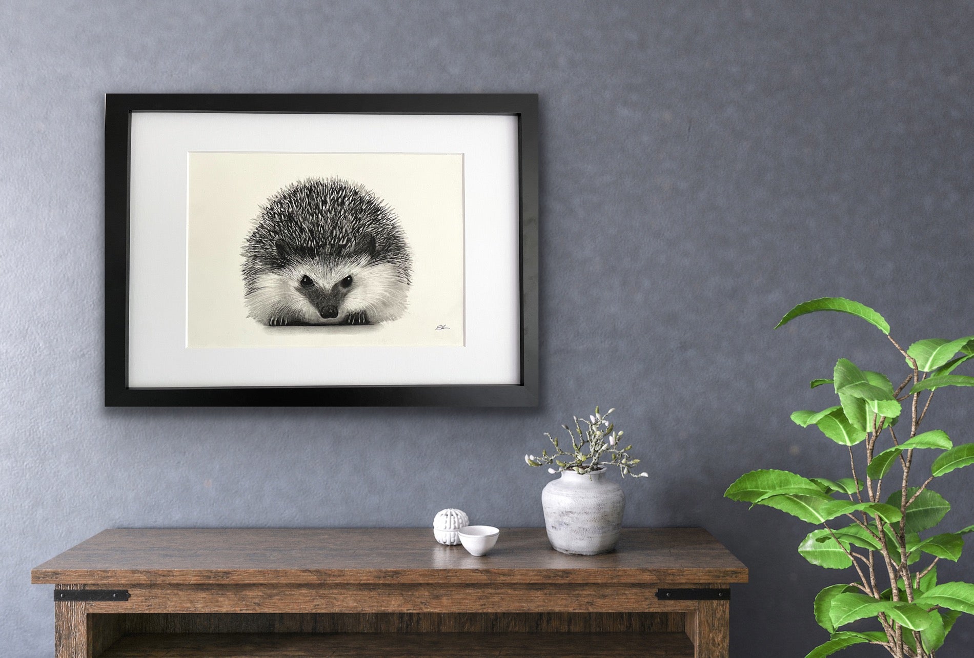 Persei the Hedgehog Fine Art Print - Wall Decor - Hand Drawn