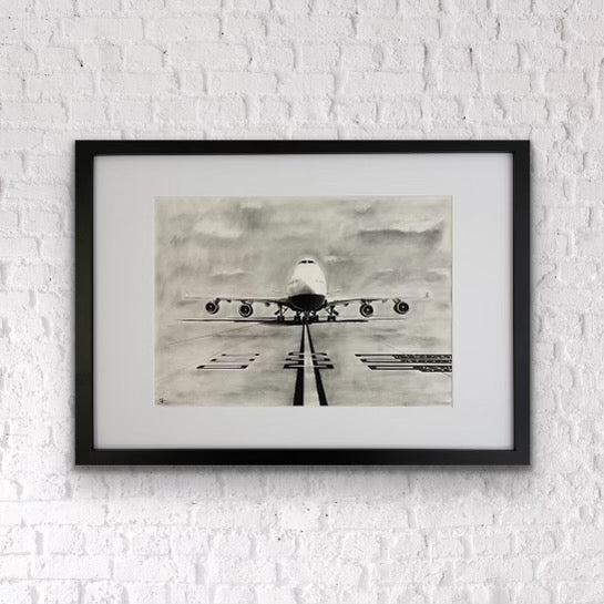 747 Plane Giclée Fine Art Print From Libra Fine Arts