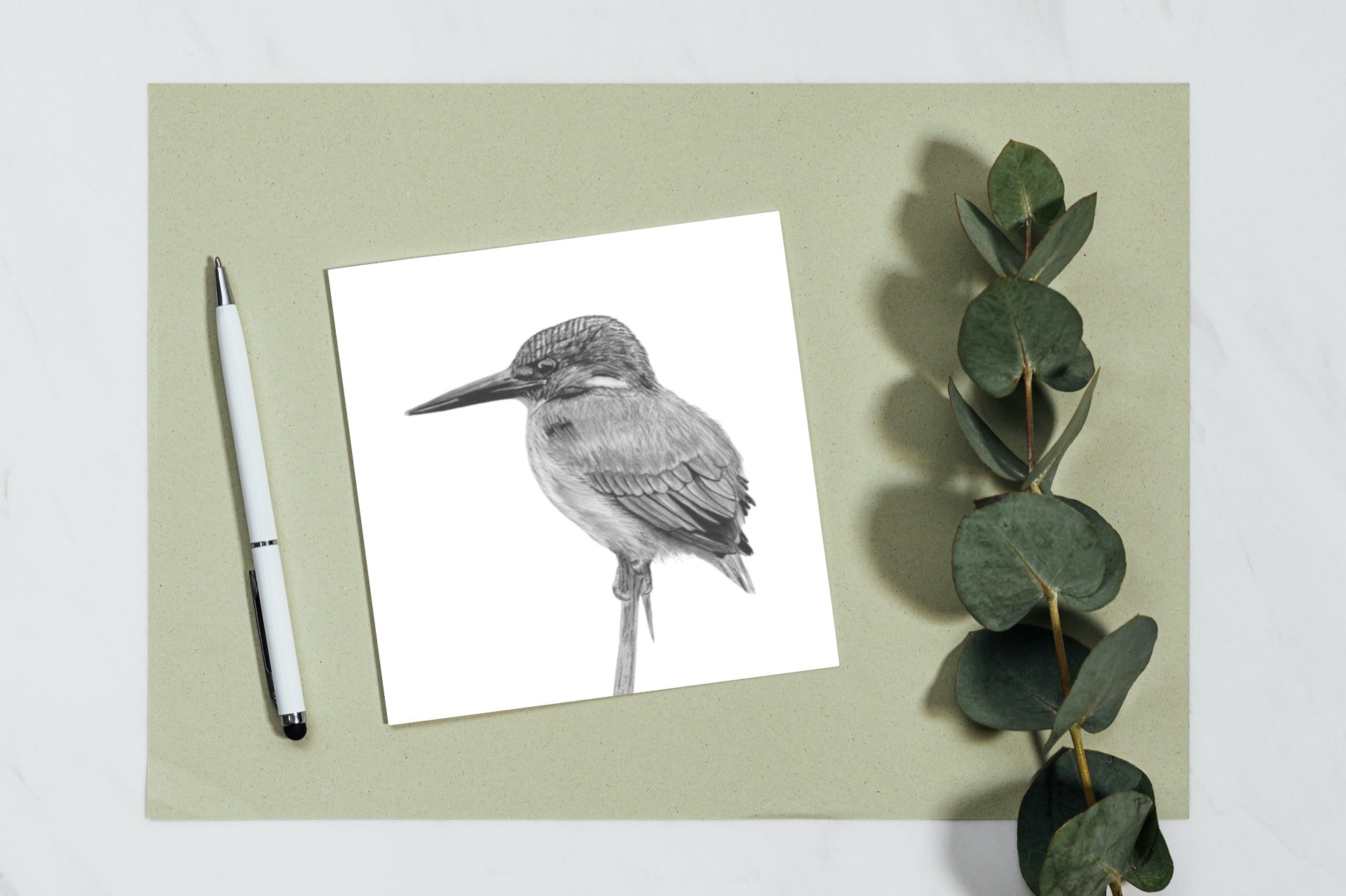 Delpheus the Kingfisher Greeting Card