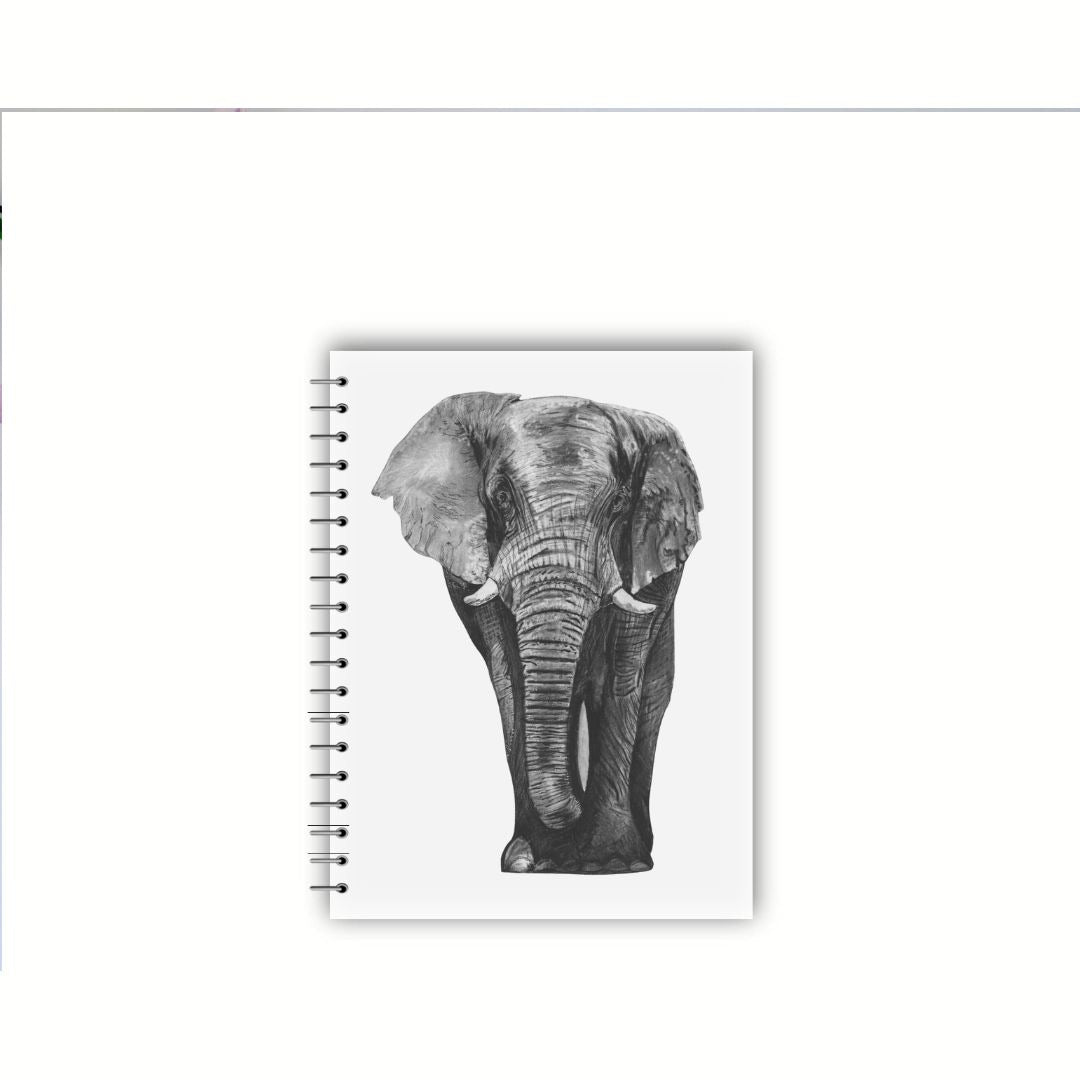 Atik the Elephant Spiral Notebook