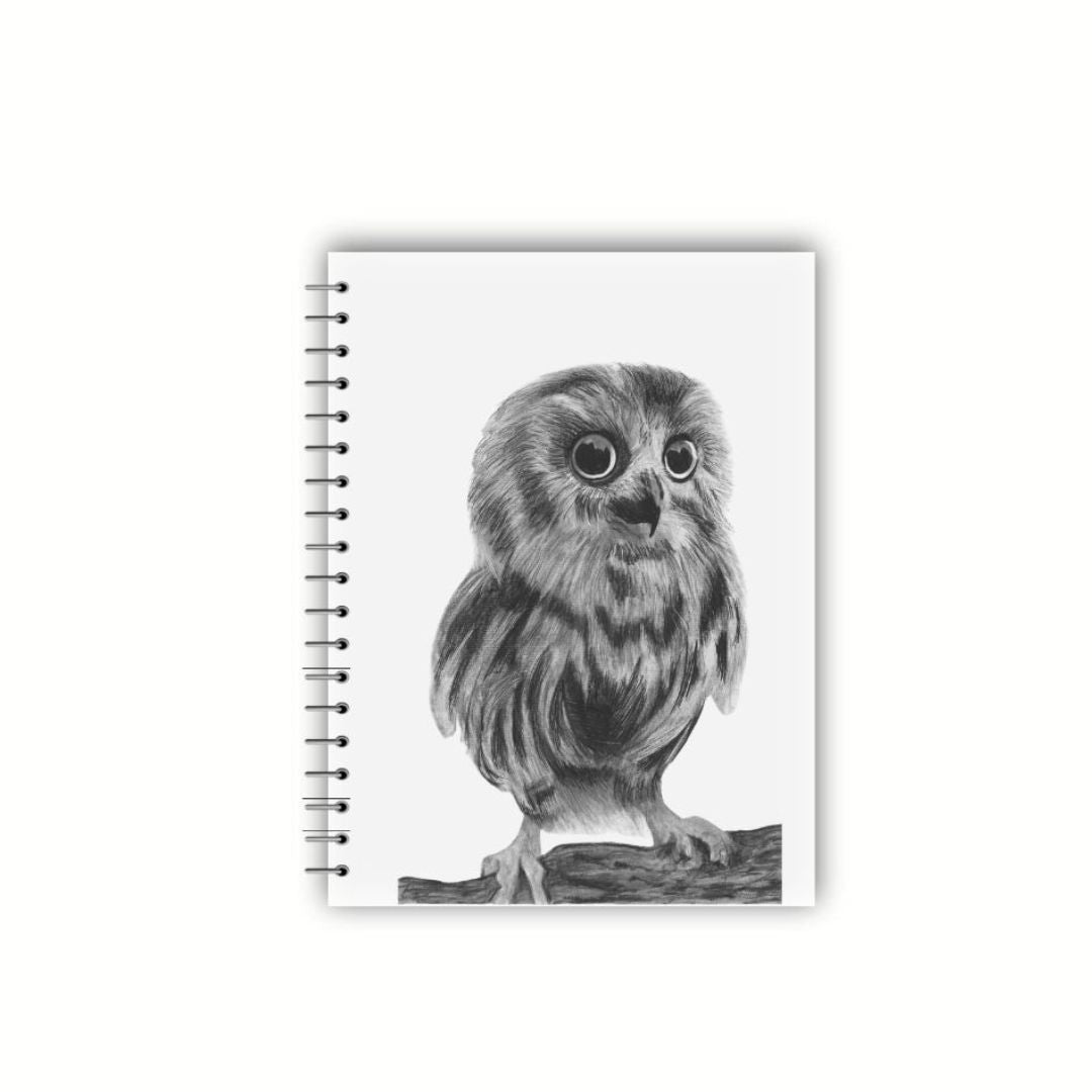 Talitha the Baby Owl Notebook, Teacher Gifts, Graduation Gifts and Perfect For Journalling, Stocking Fillers, Secret Santas