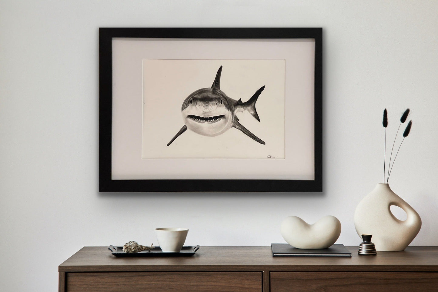 Shark Giclée Fine Art Print From Libra Fine Arts