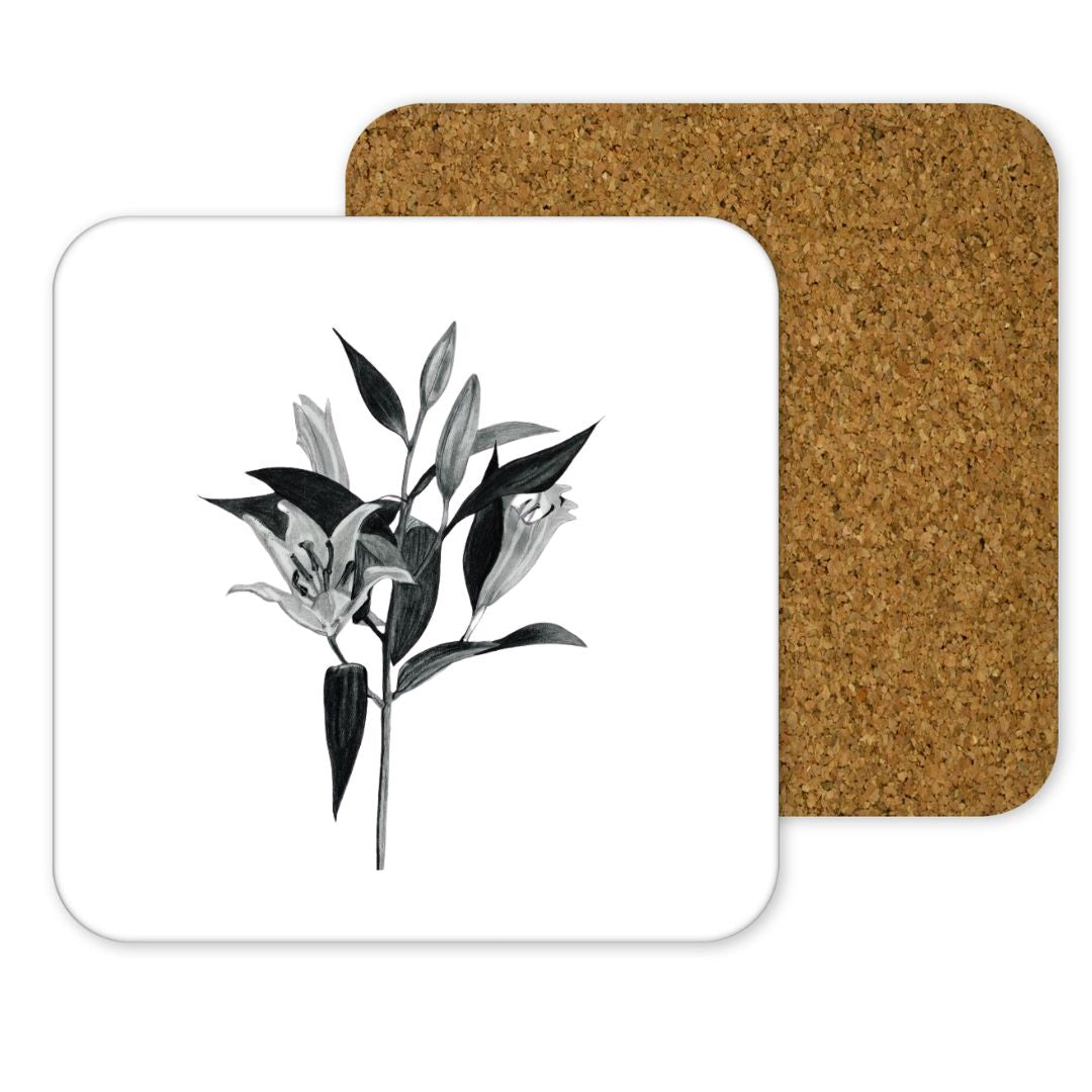 Lillies Drinks Coaster From Libra Fine Arts 