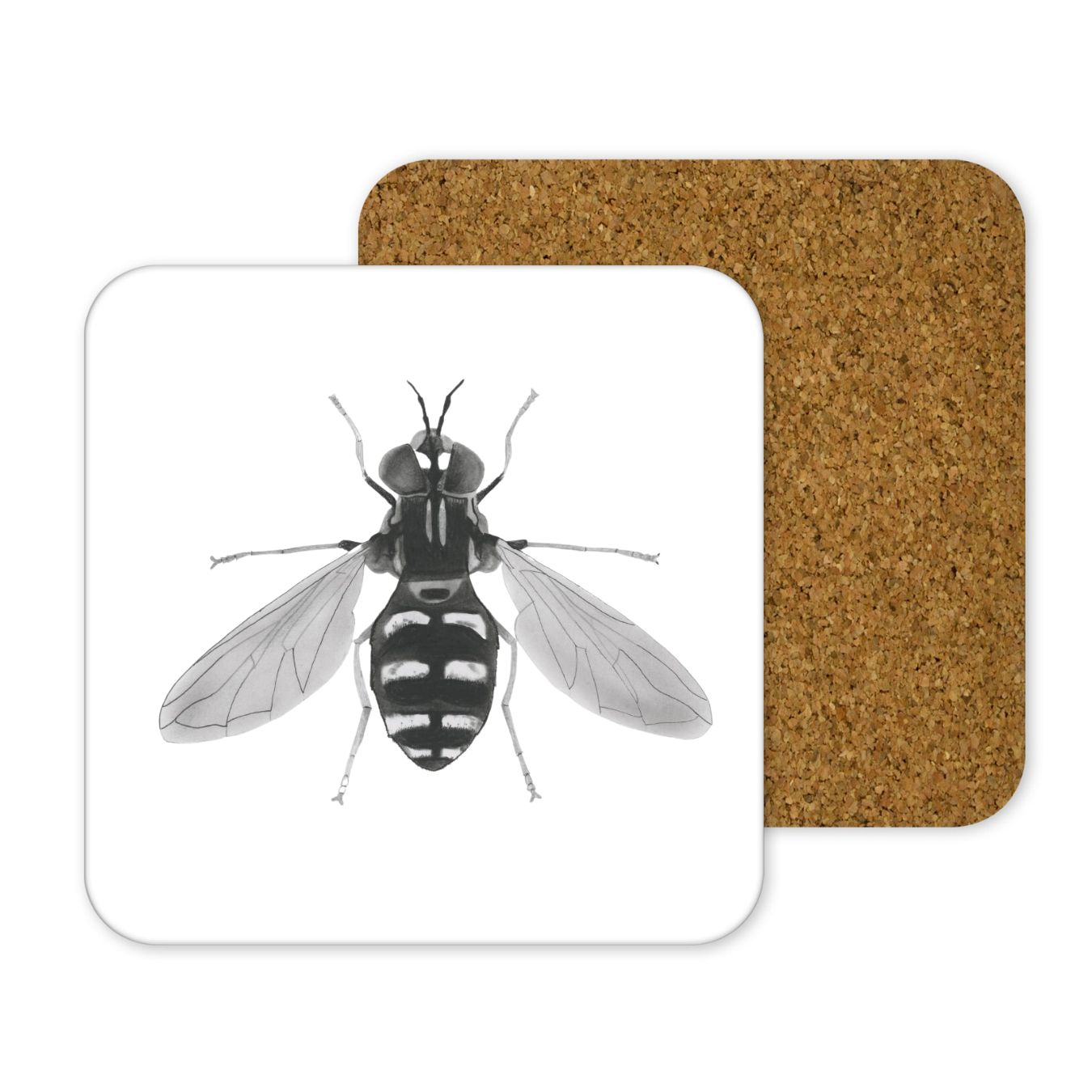 Hover Fly Drinks Coaster From Libra Fine Arts 