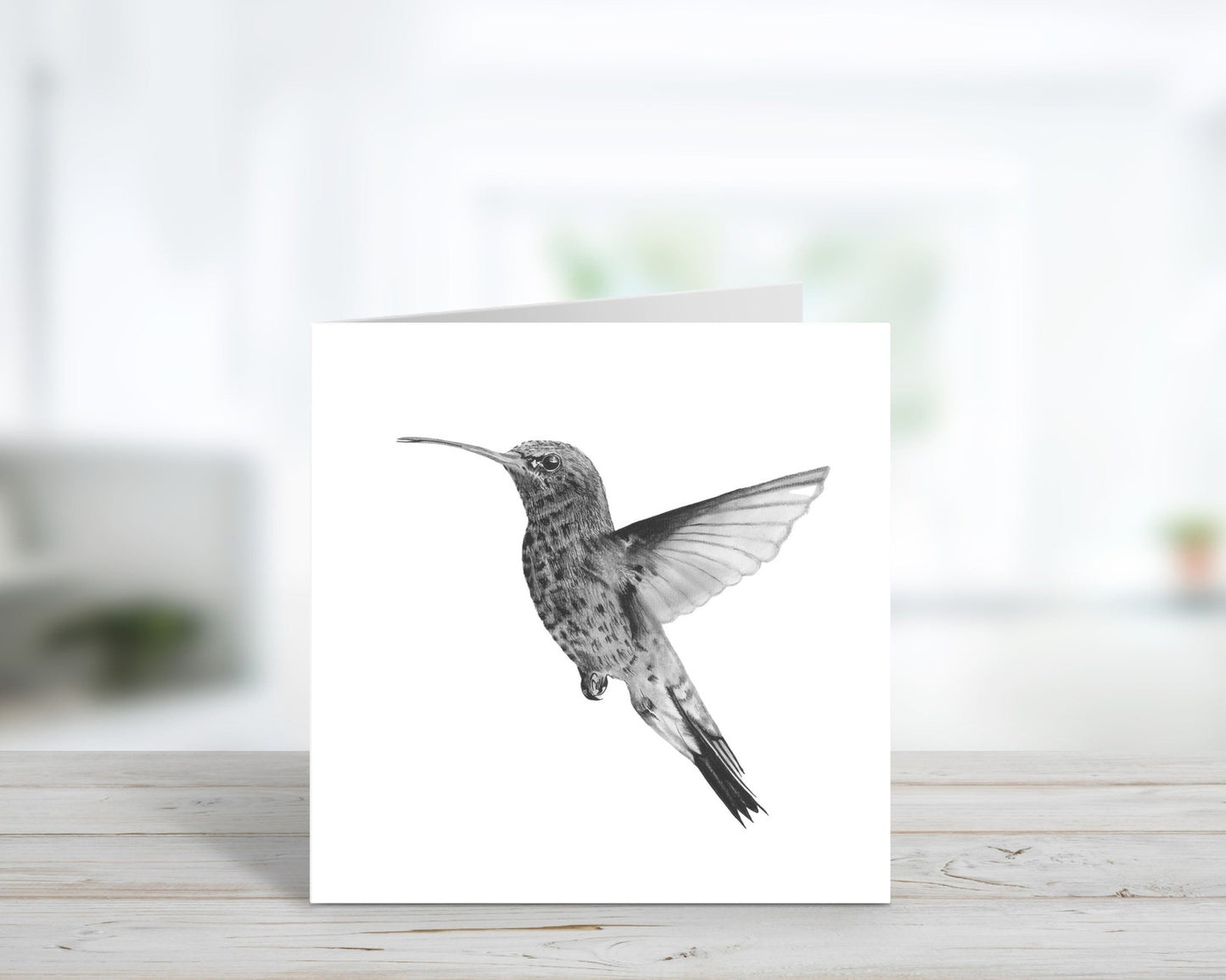 Hand Drawn Hummingbird Greeting Card From Libra Fine Arts