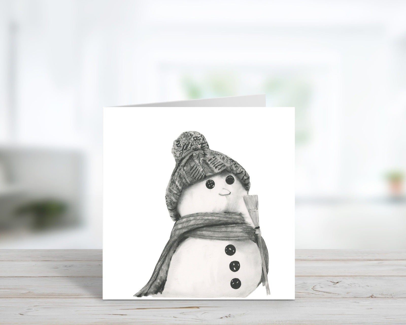 A Snowman Christmas Card from Libra Fine Arts