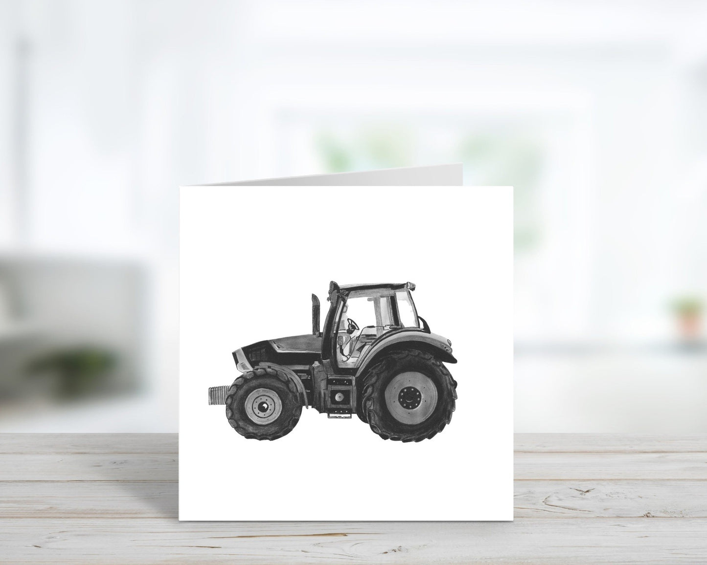 A Hand Drawn Tractor Greeting Card From Libra Fine Arts