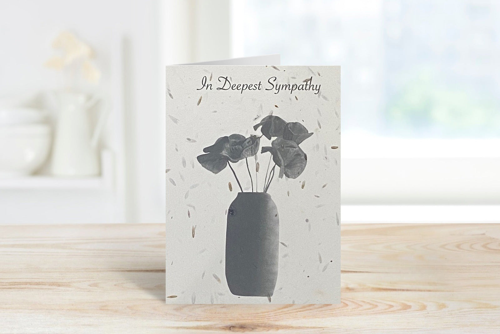 In Deepest Sympathy Poppies Design Plantable Seeded Card